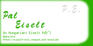 pal eiselt business card